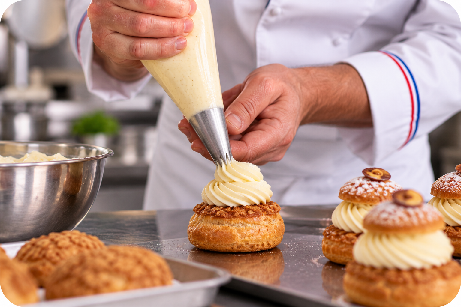 formation à la pâtisserie française avec un chef pâtissier