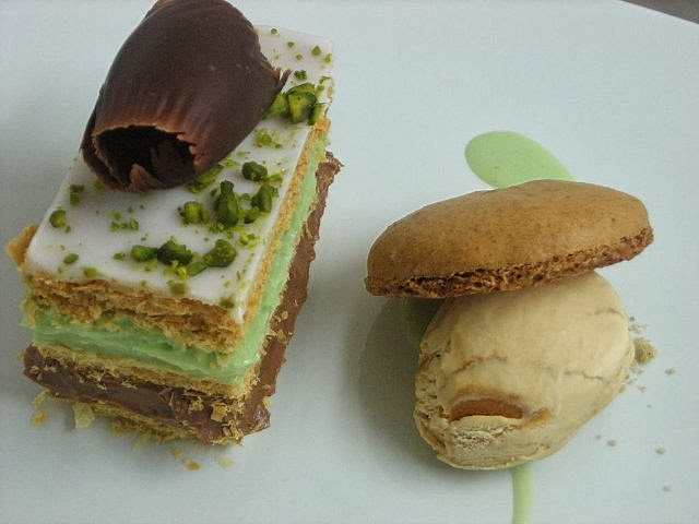 mille feuille chocolat pistache